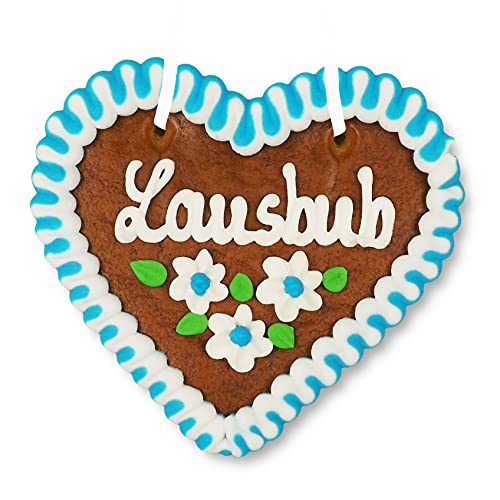 Lebkuchenherz 12cm - Lausbub - original bayrische Oktoberfest-Spezialität Lebkuchenherz 12cm - Lausbub - original bayrische Oktoberfest-Spezialität von Lebkuchenwelt