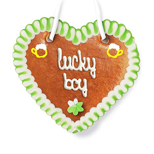 Lebkuchenherz 12cm - Lucky Boy Lebkuchenherz 12cm - Lucky Boy von Lebkuchenwelt