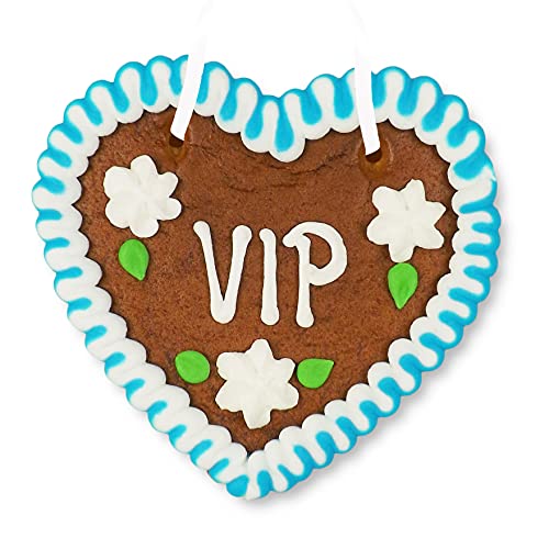 Lebkuchenherz 12cm - VIP - besonderes Geschenk für Männer und Frauen von Lebkuchenwelt