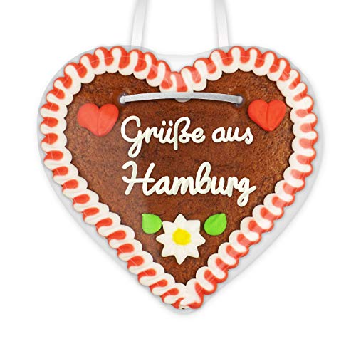 Lebkuchenherz 12cm mit Spruch - Grüße aus Hamburg | Lebkuchen Geschenke | Liebe & nette Grüße verschicken | Kleine Lebkuchenherzen bestellen | Lebkuchenherzen günstig online kaufen von LEBKUCHEN WELT Lebkuchenherz 12cm mit Spruch - Grüße aus Hamburg | Lebkuchen Geschenke | Liebe & nette Grüße verschicken | Kleine Lebkuchenherzen bestellen | Lebkuchenherzen günstig online kaufen von LEBKUCHEN WELT von Lebkuchenwelt