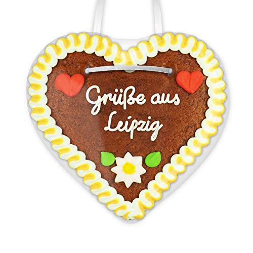 Lebkuchenherz 12cm mit Spruch - Grüße aus Leipzig | Lebkuchen Geschenke | Nette Grüße verschicken | Kleine Lebkuchenherzen bestellen | Lebkuchenherzen günstig online kaufen von LEBKUCHEN WELT Lebkuchenherz 12cm mit Spruch - Grüße aus Leipzig | Lebkuchen Geschenke | Nette Grüße verschicken | Kleine Lebkuchenherzen bestellen | Lebkuchenherzen günstig online kaufen von LEBKUCHEN WELT von Lebkuchenwelt