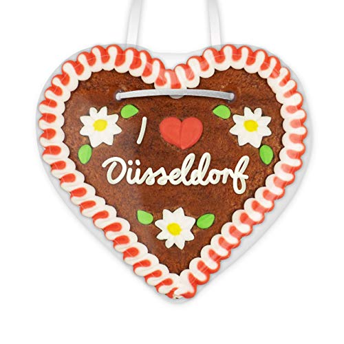 Lebkuchenherz 12cm mit Spruch - I love Düsseldorf | Herz Dekoration mit Spruch | Schöne Wandsprüche | Sprüche für die Wand | Lebkuchenherzen günstig bestellen von LEBKUCHEN WELT Lebkuchenherz 12cm mit Spruch - I love Düsseldorf | Herz Dekoration mit Spruch | Schöne Wandsprüche | Sprüche für die Wand | Lebkuchenherzen günstig bestellen von LEBKUCHEN WELT von Lebkuchenwelt