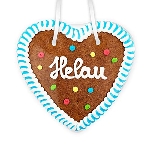 Lebkuchenherz - 14cm - "Helau" - perfekt Für Karneval, Fasching und als Geschenk von Lebkuchenwelt