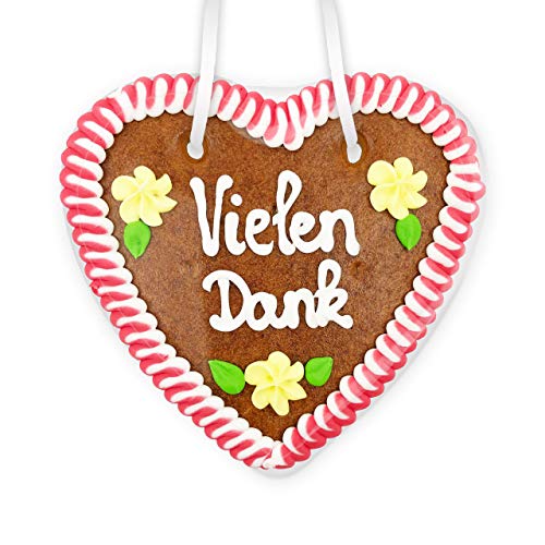 Lebkuchenherz - 14cm - Vielen Dank Lebkuchenherz - 14cm - Vielen Dank von Lebkuchenwelt