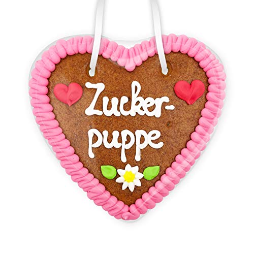 Lebkuchenherz - 14cm - Zuckerpuppe Lebkuchenherz - 14cm - Zuckerpuppe von Lebkuchenwelt