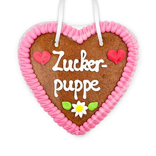 Lebkuchenherz - 14cm - Zuckerpuppe von Lebkuchenwelt