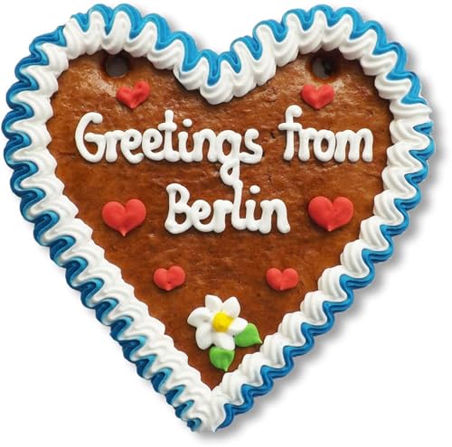 Lebkuchenherz 16cm mit Spruch - Greetings from Berlin | Lebkuchen Herz Geschenke & nette Grüße verschicken | International Grüße aus Berlin versenden | Lebkuchenherzen bestellen von LEBKUCHEN WELT Lebkuchenherz 16cm mit Spruch - Greetings from Berlin | Lebkuchen Herz Geschenke & nette Grüße verschicken | International Grüße aus Berlin versenden | Lebkuchenherzen bestellen von LEBKUCHEN WELT von Lebkuchenwelt