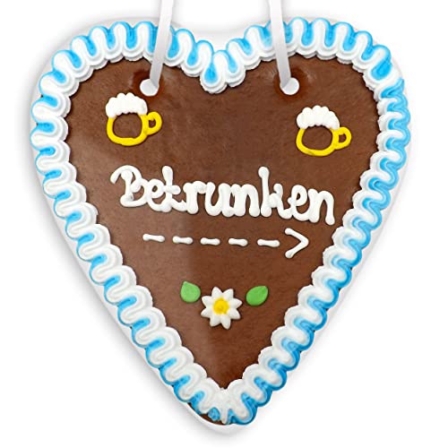 Lebkuchenherz - 18cm - Betrunken--------> von Lebkuchenwelt