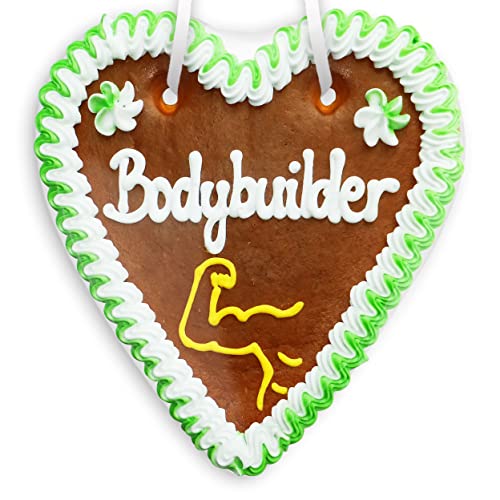 Lebkuchenherz - 18cm - Bodybuilder von Lebkuchenwelt