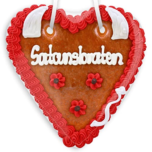 Lebkuchenherz - 18cm - Satansbraten von Lebkuchenwelt