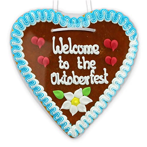 Lebkuchenherz - 21cm - Welcome to the Oktoberfest von Lebkuchenwelt