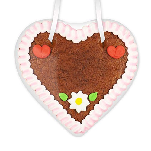 Lebkuchenherz Rohling 12cm - mit Rand & Deko - rosa-weiß | Lebkuchenherz ohne Schrift | Lebkuchenherzen selbst beschriften | Lebkuchen Herz mit eigenem Text von LEBKUCHEN MARKT Lebkuchenherz Rohling 12cm - mit Rand & Deko - rosa-weiß | Lebkuchenherz ohne Schrift | Lebkuchenherzen selbst beschriften | Lebkuchen Herz mit eigenem Text von LEBKUCHEN MARKT von Lebkuchenwelt