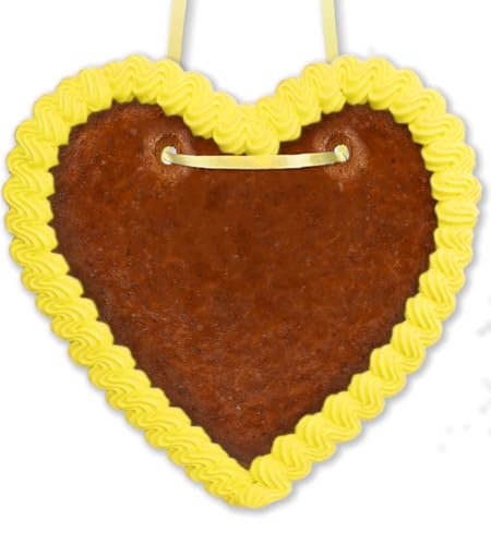Lebkuchenherz Rohling - ca. 16cm - Gelb Lebkuchenherz Rohling - ca. 16cm - Gelb von Lebkuchenwelt