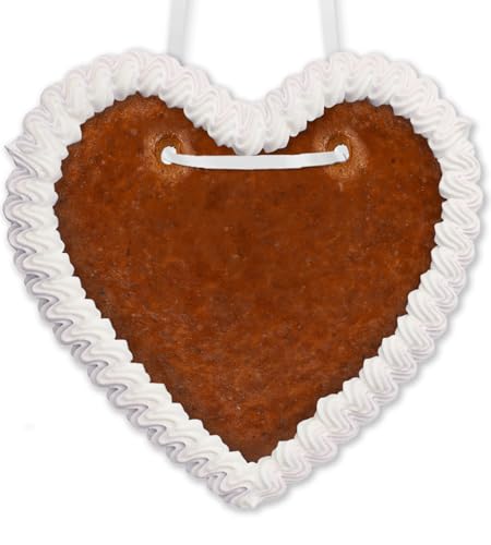 Lebkuchenherz Rohling - ca. 16cm - Weiß Lebkuchenherz Rohling - ca. 16cm - Weiß von Lebkuchenwelt