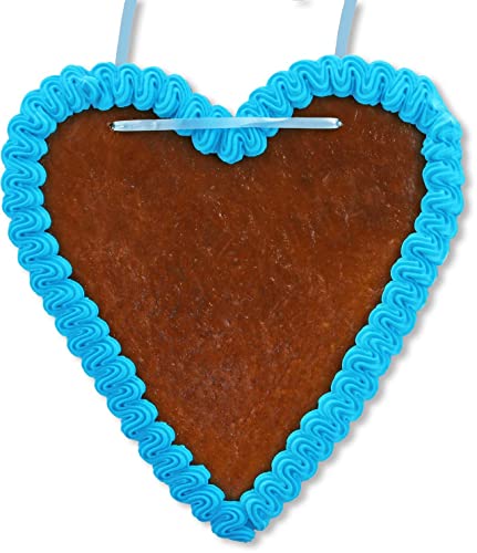 Lebkuchenherz Rohling - ca. 21cm - Blau von Lebkuchenwelt
