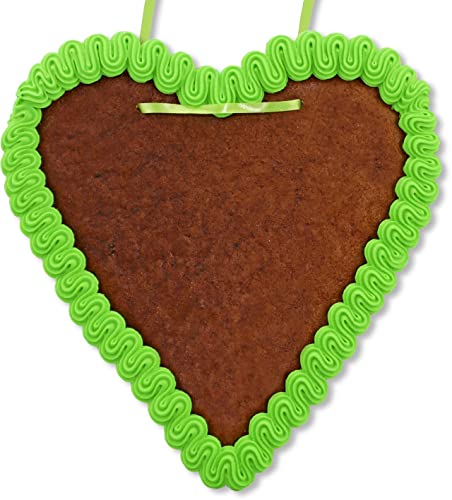Lebkuchenherz Rohling - ca. 21cm - Grün Lebkuchenherz Rohling - ca. 21cm - Grün von Lebkuchenwelt