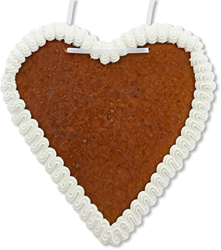 Lebkuchenherz Rohling - ca. 21cm - Weiß Lebkuchenherz Rohling - ca. 21cm - Weiß von Lebkuchenwelt
