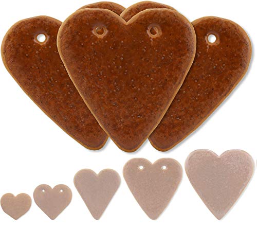 Lebkuchenherz Rohlinge 24cm | 25 Stück Lebkuchenherzen zum selber Gestalten | Lebkuchen Herzen selbst beschriften | Lebkuchenherz dekorieren | Lebkuchen Herz von LEBKUCHEN WELT von Lebkuchenwelt