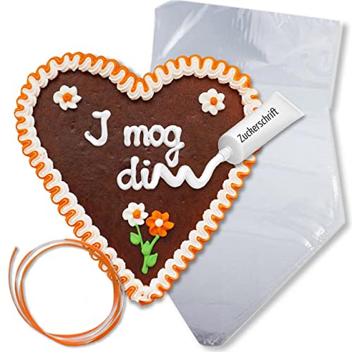 Lebkuchenherz Rohlinge Komplettset zum selber Beschriften 21cm | inkl. Zuckerdekoration Zuckerschrift Geschenkverpackung Geschenkideen zum selber bastel Geschenke selber machen von LEBKUCHEN WELT Lebkuchenherz Rohlinge Komplettset zum selber Beschriften 21cm | inkl. Zuckerdekoration Zuckerschrift Geschenkverpackung Geschenkideen zum selber bastel Geschenke selber machen von LEBKUCHEN WELT von Lebkuchenwelt