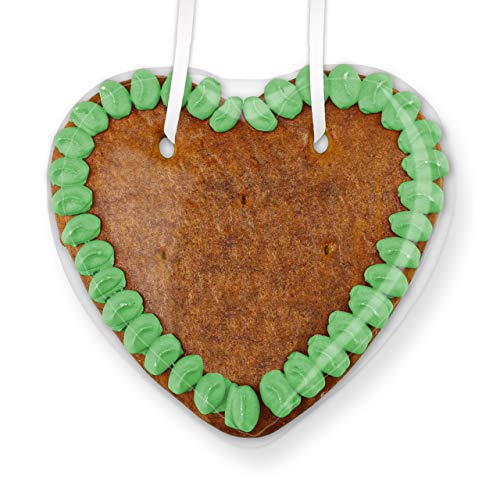 Lebkuchenherz Rohlinge mit Rand, 50 Stück - Farbe: Grün - zum selbst Verzieren, 15cm von LEBKUCHEN WELT Lebkuchenherz Rohlinge mit Rand, 50 Stück - Farbe: Grün - zum selbst Verzieren, 15cm von LEBKUCHEN WELT von Lebkuchenwelt