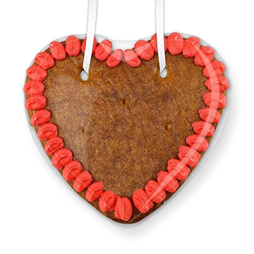 Lebkuchenherz Rohlinge mit Rand, 50 Stück - Farbe: Rot - zum selbst Verzieren, 15cm von LEBKUCHEN WELT Lebkuchenherz Rohlinge mit Rand, 50 Stück - Farbe: Rot - zum selbst Verzieren, 15cm von LEBKUCHEN WELT von Lebkuchenwelt