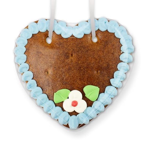 Lebkuchenherz Rohlinge mit Rand und Deko, 50 Stück - Farbe: Blau - zum selbst Beschriften, 15cm von LEBKUCHEN WELT Lebkuchenherz Rohlinge mit Rand und Deko, 50 Stück - Farbe: Blau - zum selbst Beschriften, 15cm von LEBKUCHEN WELT von Lebkuchenwelt