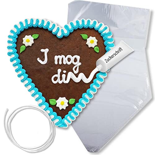 Lebkuchenherz Rohlinge selber Beschriften Set - Geschenke zum selber machen basteln Geburtstag DIY Do-it-yourself Handgemachtes Geschenk Valentinstag Heiratsantrag Hochzeit von LEBKUCHEN WELT von Lebkuchenwelt