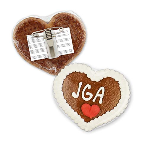 Lebkuchenherz mit Anstecker - JGA - 8x8cm | Lebkuchen Herz Anstecker | JGA Buttons & Anstecker | Ideen JGA Party | Lebkuchenherzen günstig online bestellen von LEBKUCHEN WELT Lebkuchenherz mit Anstecker - JGA - 8x8cm | Lebkuchen Herz Anstecker | JGA Buttons & Anstecker | Ideen JGA Party | Lebkuchenherzen günstig online bestellen von LEBKUCHEN WELT von Lebkuchenwelt