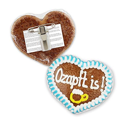 Lebkuchenherz mit Anstecker - O'zapf is! - 8x8cm | Oktoberfest Lebkuchen Herz Anstecker | Tracht Anstecker & Dirndl Accessoires | Lebkuchenherzen günstig bestellen von LEBKUCHEN WELT Lebkuchenherz mit Anstecker - O'zapf is! - 8x8cm | Oktoberfest Lebkuchen Herz Anstecker | Tracht Anstecker & Dirndl Accessoires | Lebkuchenherzen günstig bestellen von LEBKUCHEN WELT von Lebkuchenwelt
