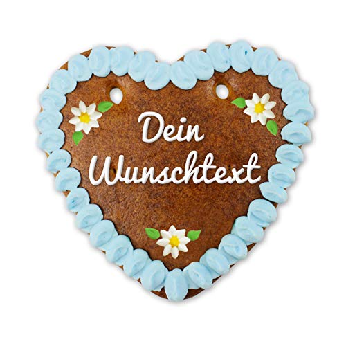Lebkuchenherz personalisiert mit Text -mit bayerischem Edelweiß-Design - jetzt ganz einfach Wunschtext hochladen und ein ganz eigenes Herz wie von der Wiesn oder Oktoberfest erhalten Lebkuchenherz personalisiert mit Text -mit bayerischem Edelweiß-Design - jetzt ganz einfach Wunschtext hochladen und ein ganz eigenes Herz wie von der Wiesn oder Oktoberfest erhalten von Lebkuchenwelt