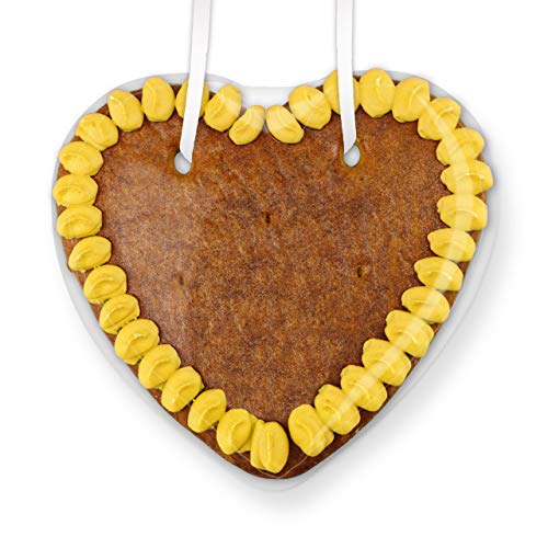 Lebkuchenherz Rohlinge mit Rand, 50 Stück - Farbe: Gelb - zum selbst Verzieren, 15cm von LEBKUCHEN WELT Lebkuchenherz Rohlinge mit Rand, 50 Stück - Farbe: Gelb - zum selbst Verzieren, 15cm von LEBKUCHEN WELT von Lebkuchenwelt
