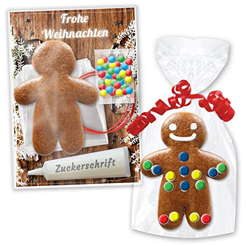 Lebkuchenmann Rohling - Bastelset - inkl. Bastel Zubehör - Lebkuchenmännchen verzieren & selbst gestalten - Basteln zu Weihnachten LEBKUCHEN WELT Lebkuchenmann Rohling - Bastelset - inkl. Bastel Zubehör - Lebkuchenmännchen verzieren & selbst gestalten - Basteln zu Weihnachten LEBKUCHEN WELT von Lebkuchenwelt