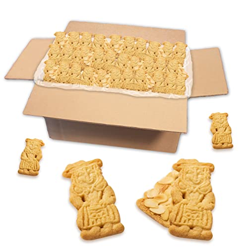 Lebkuchenwelt Butter-Mandel Spekulatius im Karton 2kg - Konditor-Qualität mit echter Butter gebacken! Shortbread Weihnachts Gebäck Kekse Butterkekse Buttergebäck von Lebkuchenwelt