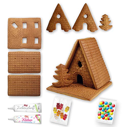 Lebkuchenwelt Lebkuchen Hexenhaus Bastelset mit Bastel-Anleitung ca. 16x17x16cm inkl. Zuckerguss Lebensmittelkleber Gummibärchen & Schokolinsen ca. 650g Lebkuchen Hexenhaus basteln Lebkuchenwelt Lebkuchen Hexenhaus Bastelset mit Bastel-Anleitung ca. 16x17x16cm inkl. Zuckerguss Lebensmittelkleber Gummibärchen & Schokolinsen ca. 650g Lebkuchen Hexenhaus basteln von Lebkuchenwelt