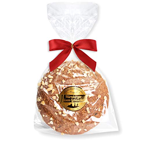 Nürnberger Elisenlebkuchen, einzelverpackt- 80g - mit Mandel - Premium Qualität - Weich & Saftig! - Elisen-Lebkuchen ohne Mehl - nach Original Nürnberger Rezept Lebkuchenwelt von Lebkuchenwelt