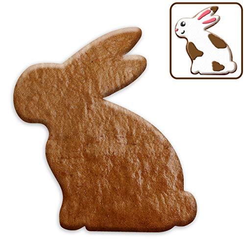 Osterhase sitzend Lebkuchen Rohlinge 15cm selber gestalten (essbar) | Lebkuchen Rohlinge Basteln für Ostern Ostertischkarten & Osterdeko basteln Bastelideen für Deko an Ostern von LEBKUCHEN WELT von Lebkuchenwelt