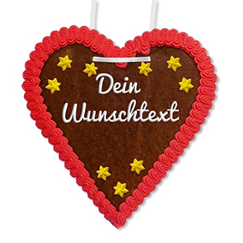 Personalisiertes Lebkuchenherz mit Wunschtext - Farbe: rot - Größe: ca. 21cm - eine individuelle Geschenk-Idee Personalisiertes Lebkuchenherz mit Wunschtext - Farbe: rot - Größe: ca. 21cm - eine individuelle Geschenk-Idee von Lebkuchenwelt