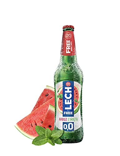 12x0,33l Lech Free Wassermelone mit Minze, fruchtig, erfrischend, alkoholfreies Bier aus Polen von Lech