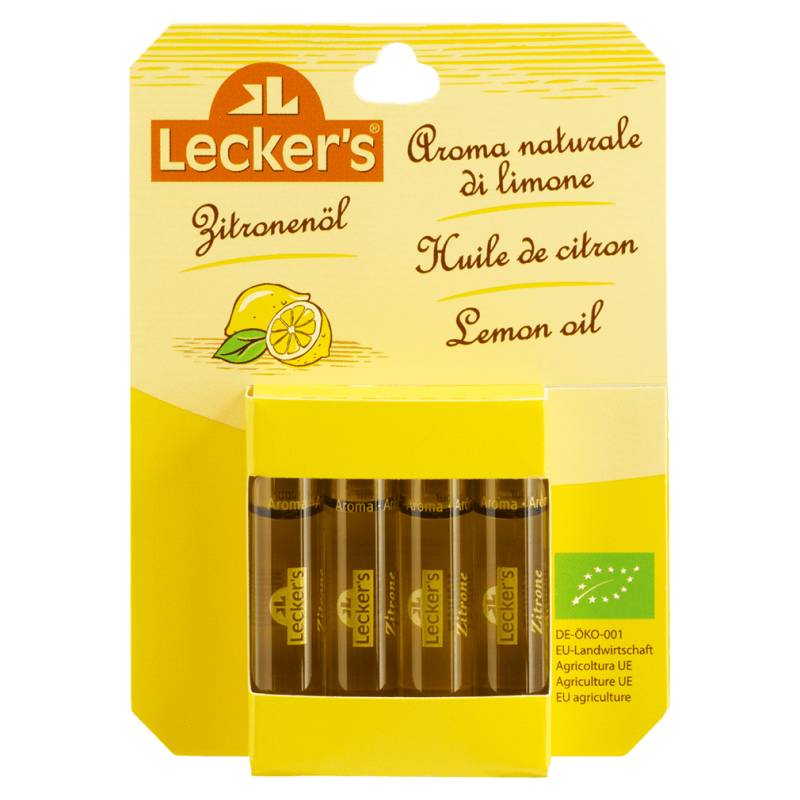 Bio Zitronenöl 4x2ml von Lecker`s