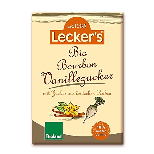Lecker's Bourbon Vanillezucker, mit deutschem Rübenzucker, 3 Stk, 24g von Lecker's