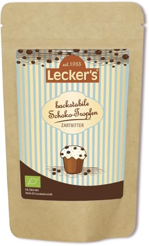 Backstabile Schoko-Tropfen zartbitter 6 x 100 gr von Lecker