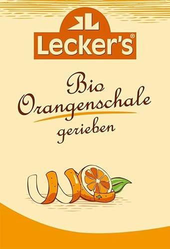 Lecker Bio Orangenschale gerieben (6 x 15 gr) von Lecker
