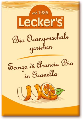 Lecker Bio Orangenschale gerieben (6 x 15 gr) von Lecker