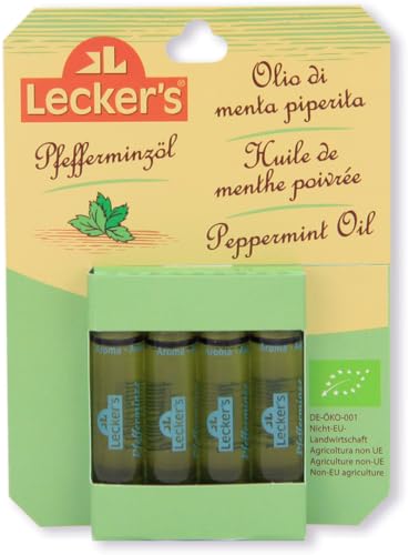 Lecker Bio Pfefferminzöl (6 x 8 ml) von Lecker