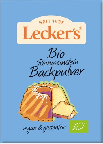 Lecker Bio Reinweinstein Backpulver (2 x 84 gr) von Lecker