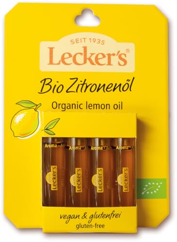 Lecker Bio Zitronenöl (6 x 8 ml) von Lecker