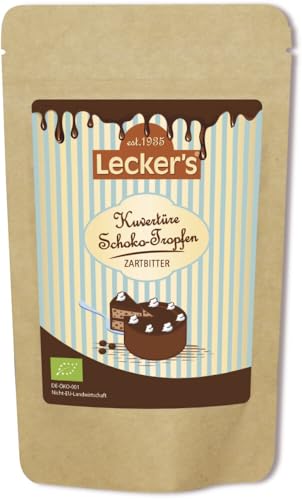 Lecker Bio Schoko-Tropfen zartbitter (6 x 100 gr) von Lecker