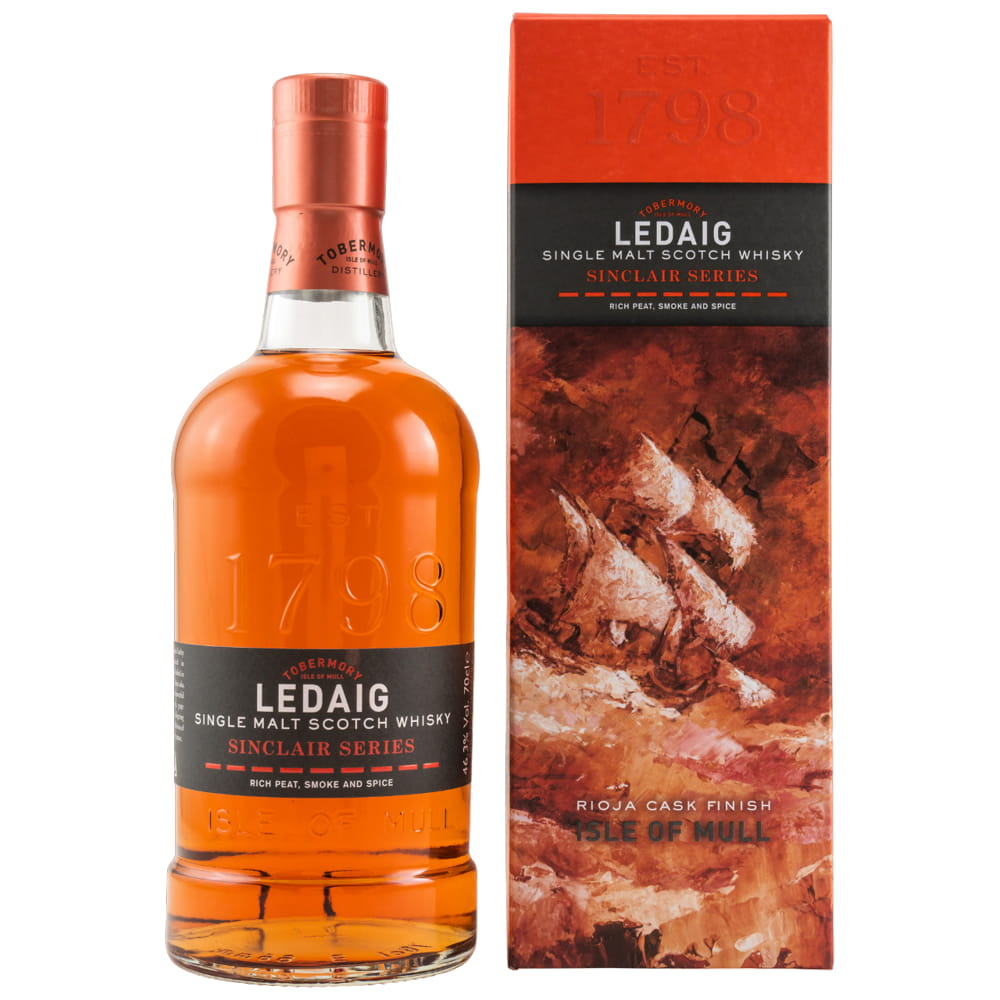 Ledaig Rioja Cask - Sinclair 46,3% vol. 0,7l Ledaig Rioja Cask - Sinclair 46,3% vol. 0,7l von Ledaig