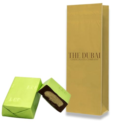 Pistachio Cream Milk Chocolate Bag 250g | Made in Dubai Pralines with smooth Milk Chocolate and finest Pistachio Cream filling | Packed in a 250g Gift Bag | Luxury Arabic Pistachio Chocolate Gift Pistachio Cream Milk Chocolate Bag 250g | Made in Dubai Pralines with smooth Milk Chocolate and finest Pistachio Cream filling | Packed in a 250g Gift Bag | Luxury Arabic Pistachio Chocolate Gift von Lee Chocolate