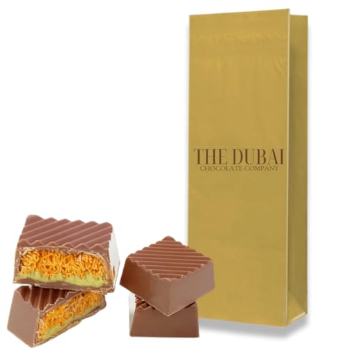 The Dubai Chocolate Company Kunafa Pralinen, Milchschokolade mit Pistazie und Kadayif Füllung, Luxus Arabische Schokoladenbonbons The Dubai Chocolate Company Kunafa Pralinen, Milchschokolade mit Pistazie und Kadayif Füllung, Luxus Arabische Schokoladenbonbons von Lee Chocolate
